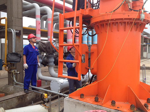 中石化长山油库码头提供一台防爆液压吊机